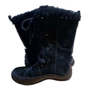 The North Face Tall Black Suede‎ Icepick primaloft 200 Gram Boots